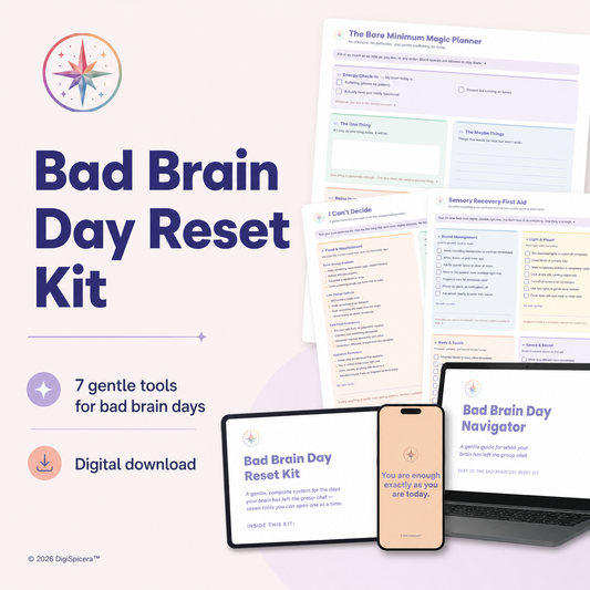 Bad Brain Day Reset Kit digital download preview on tablet screen